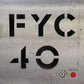 Metallic silver album cover with bold black stencil lettering and a red emergency button
