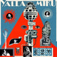 Collage-style album cover featuring a central telephone pole with a payphone and eyes, surrounded by