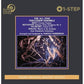 Black vinyl LP cover featuring abstract percussion instruments and classical music text