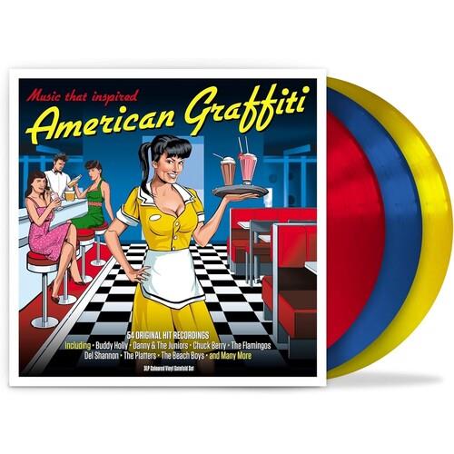 American Graffiti / Various - Red, Blue & Yellow Vinyl - Vinyl LP (Red/Blue/Yellow)
