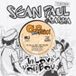 Black and white illustrated vinyl record cover featuring a sailor and a woman dancing