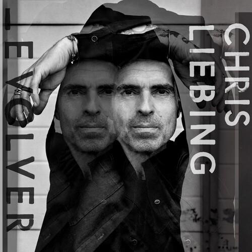 Black and white album cover featuring a double exposure portrait of a man with overlaid text