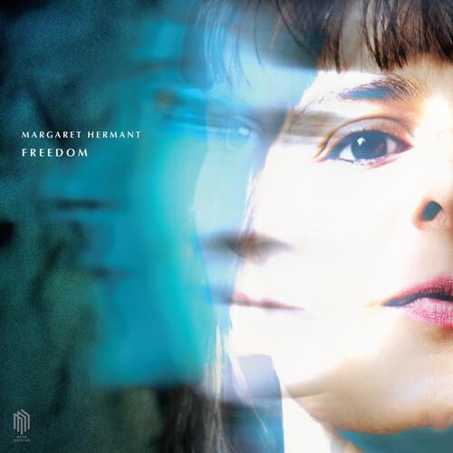 Vinyl LP cover featuring a double-exposure portrait of a woman with blue and teal tones