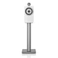 Bowers & Wilkins 705 S3 2-Way Bookshelf Speaker (Satin White) with FS-700 Floor Stand (Silver) - Pair