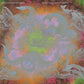 Vinyl LP cover featuring iridescent mythical creatures on a colorful abstract background