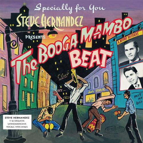 Colorful illustrated album cover featuring dancing figures on a city street at night