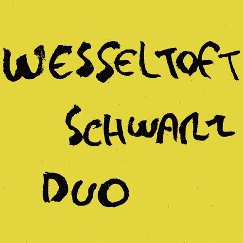 Yellow album cover with black handwritten text reading Wesseltoft Schwarz Duo