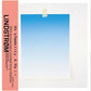 White vinyl sleeve with a blue gradient square and pink obi strip