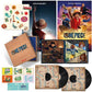 One Piece Netflix soundtrack vinyl LP set with illustrated gatefold sleeve and character art prints