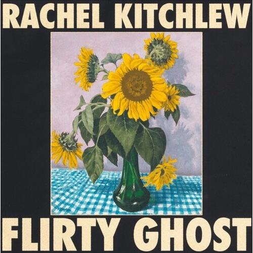 Vinyl LP cover featuring a painting of yellow sunflowers in a green vase on a blue checkered tablecl