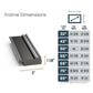 Deco TV Frames 55" Frame for Samsung The Frame TV 2021-2024 (Antique Silver & Black)