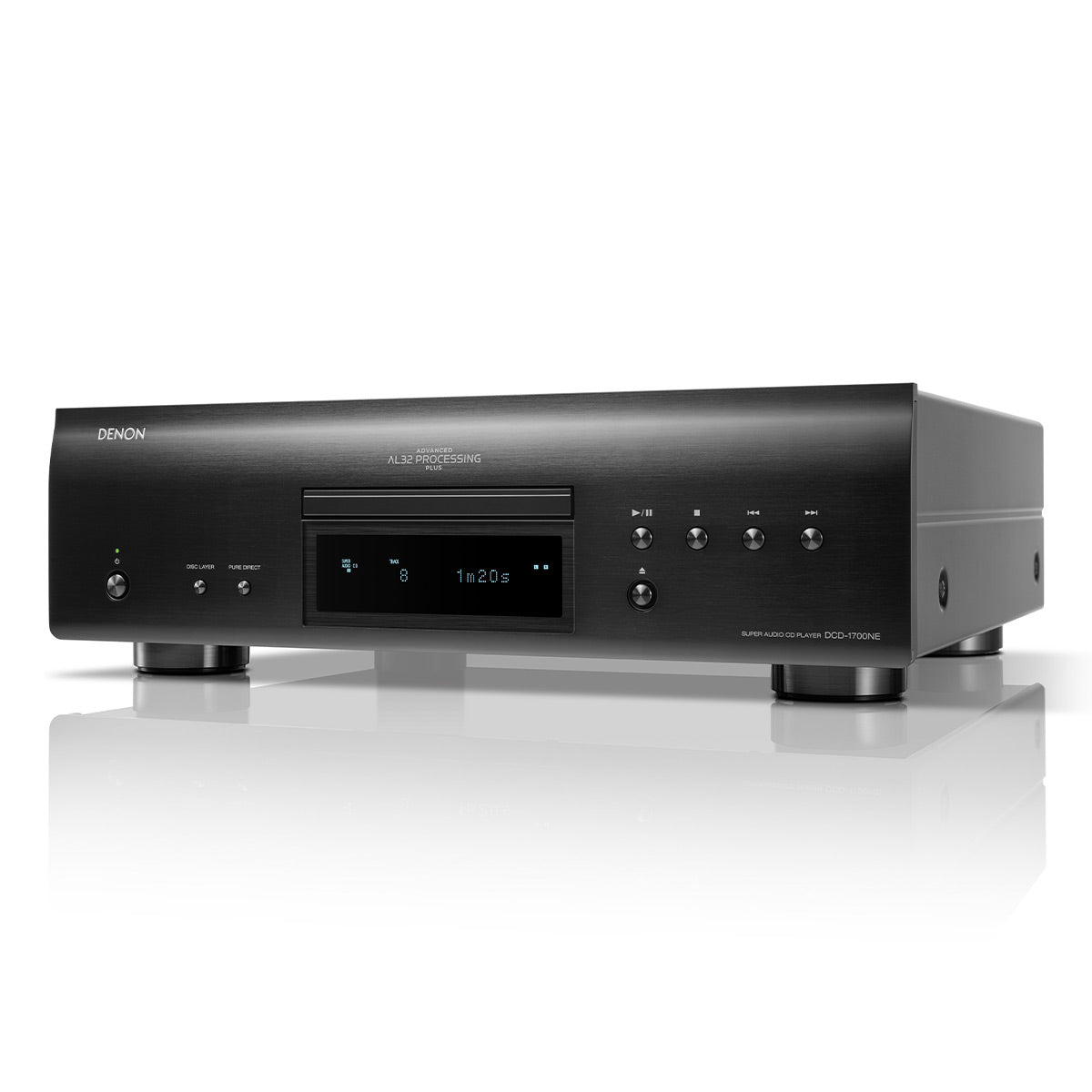 Denon PMA-1700NE 140W Integrated Amp & DCD-1700NE CD/SACD Player (Black)