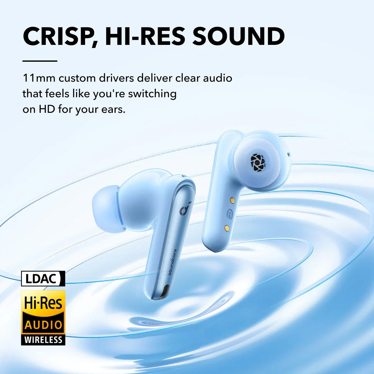 Soundcore Liberty 4 NC Wireless Headphones (Light Blue)