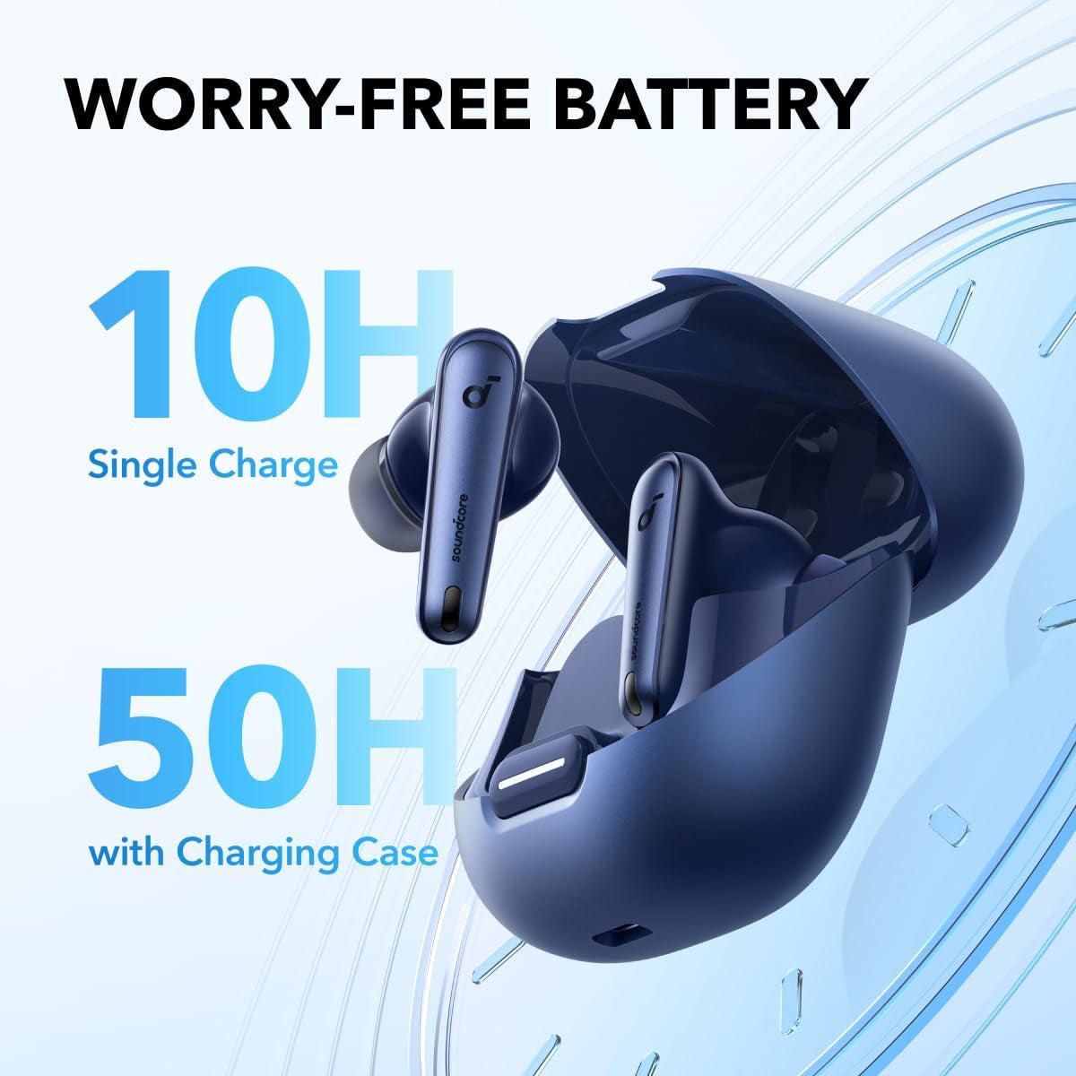 Soundcore Liberty 4 NC Wireless Headphones (Navy Blue)