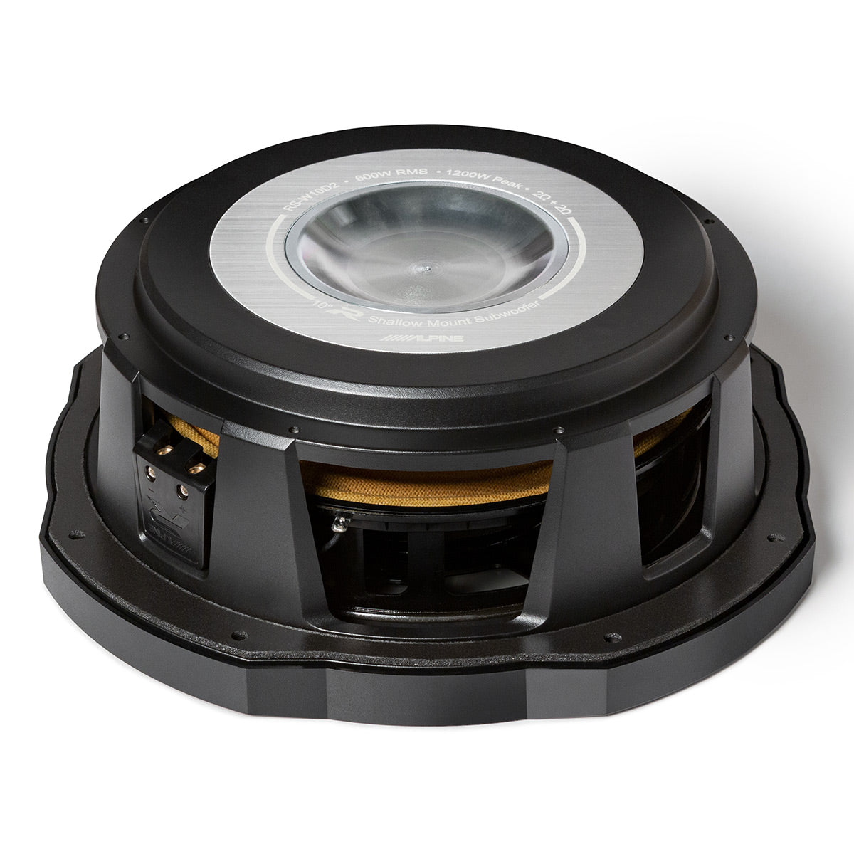 Alpine RS-W10D2 R-Series 10" Shallow-Mount 2-Ohm Subwoofer - Each