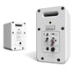 Kanto ORA Bluetooth Speakers Bundle with AudioQuest Jack Russell Subwoofer Cable - 4m (White)