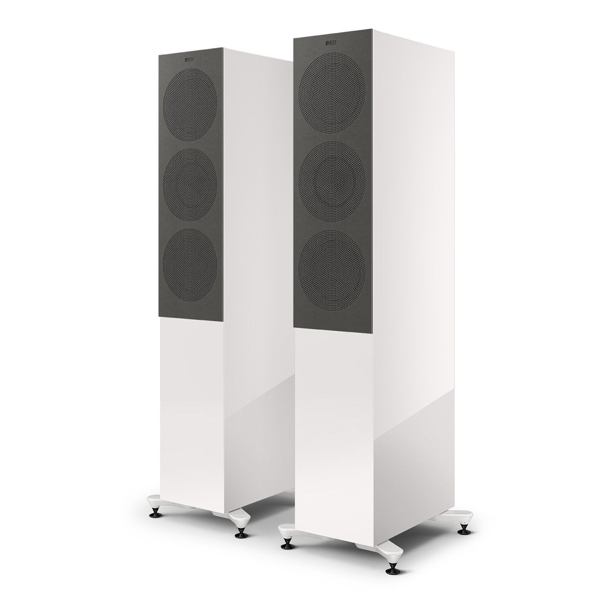 KEF R7 Meta Floorstanding Speaker - Pair (Gloss White)