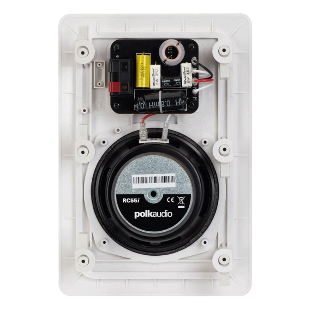 Polk Audio RC55i 5.25 Inch 2 Way In Wall Speakers - 4 Pack (White)