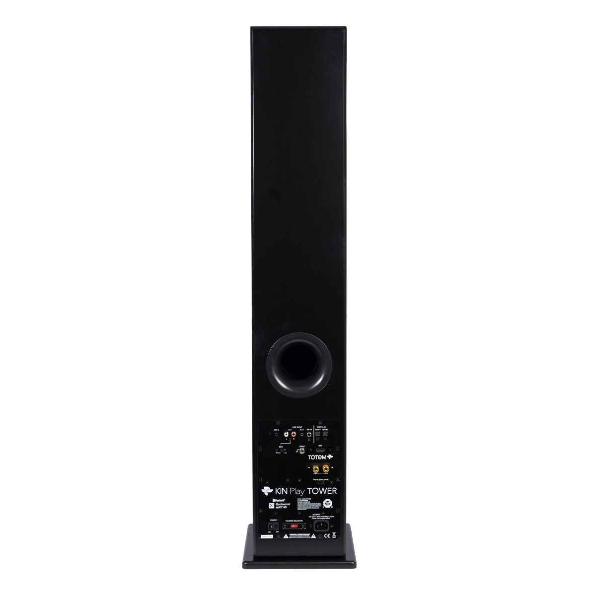 KIN By Totem Play Tower II 2-Way Powered Tower Speakers - Pair (Satin Black)