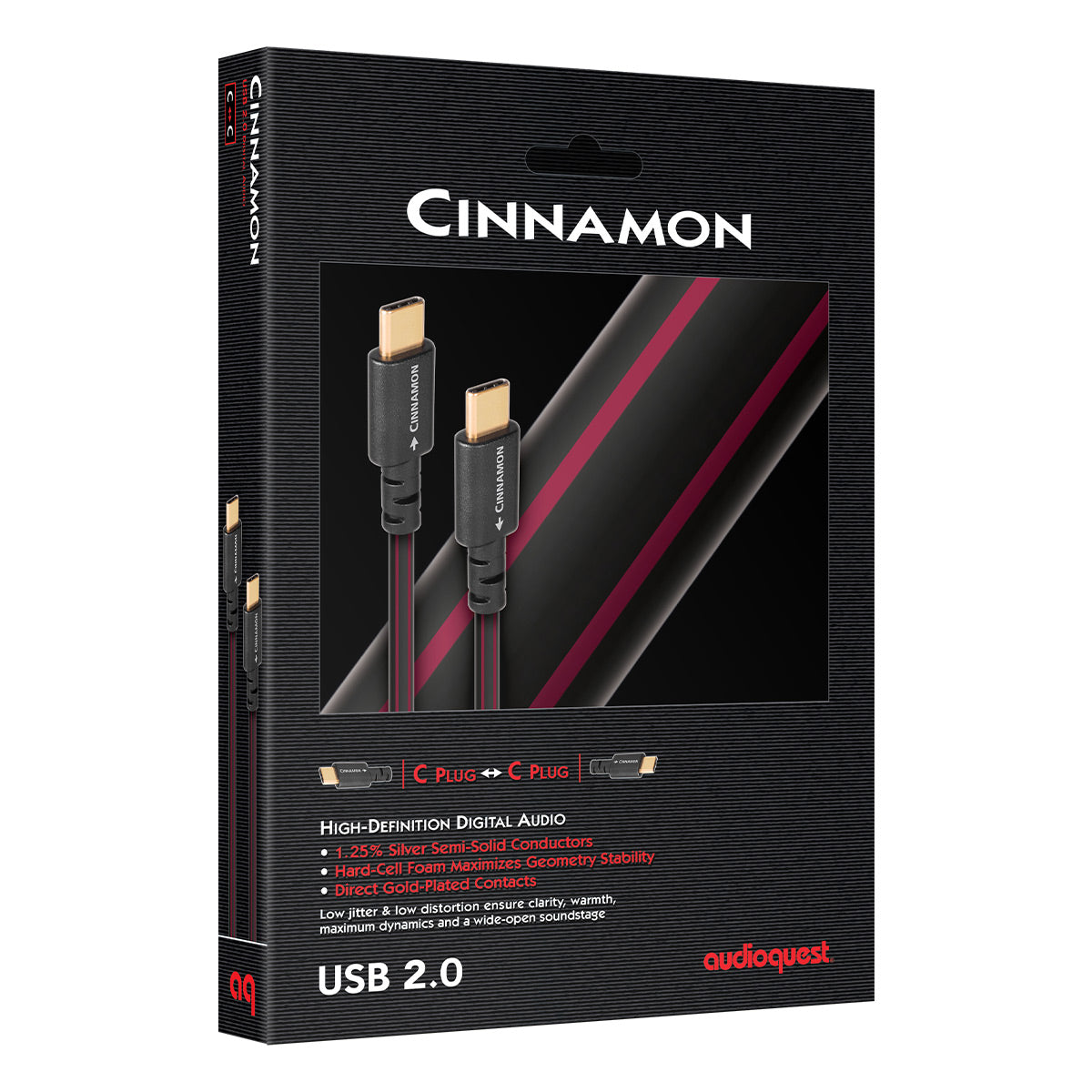 AudioQuest Cinnamon USB C to USB C Cable (2.46 ft.)