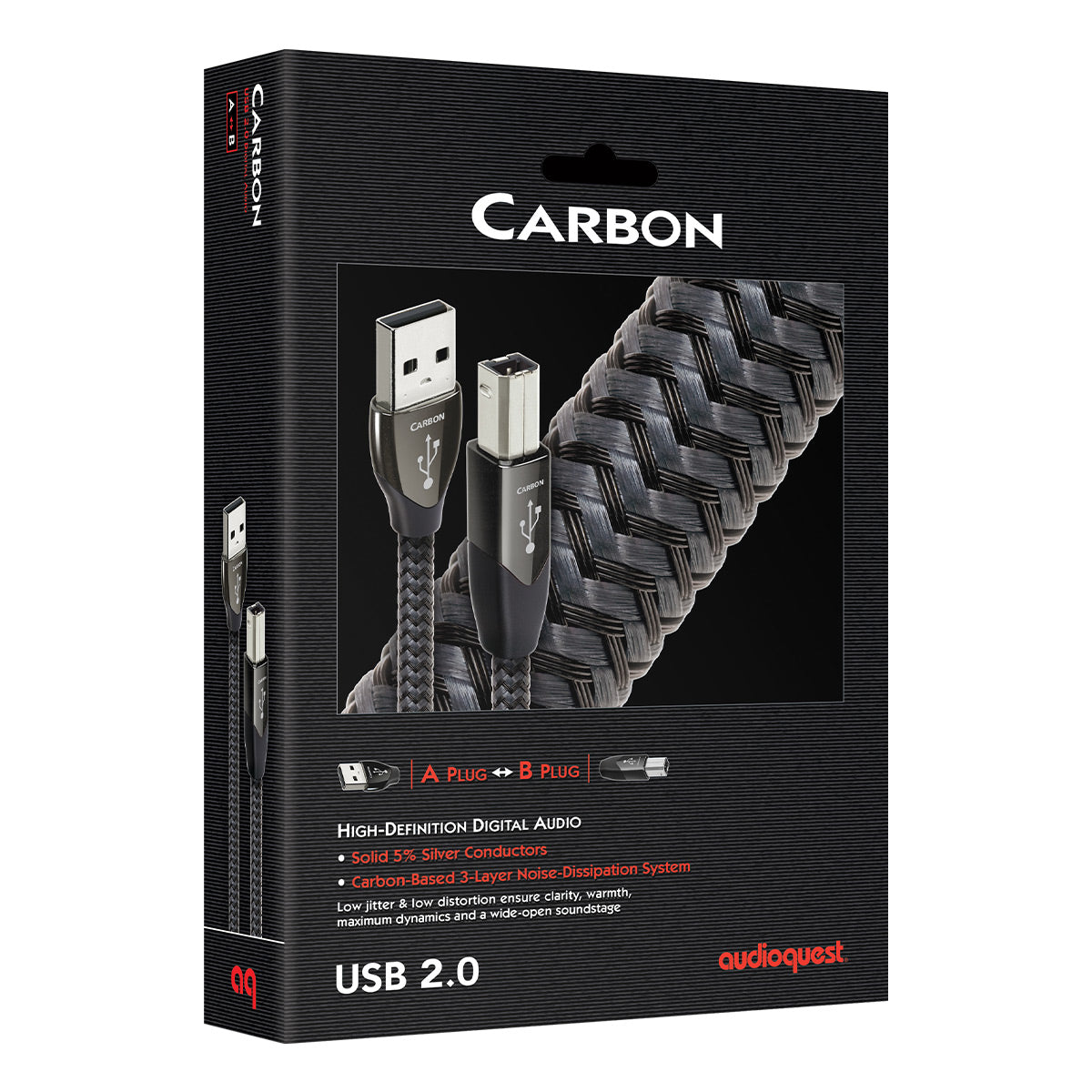 AudioQuest Carbon USB-A to USB-B Digital Audio Cable (9.84 ft.)