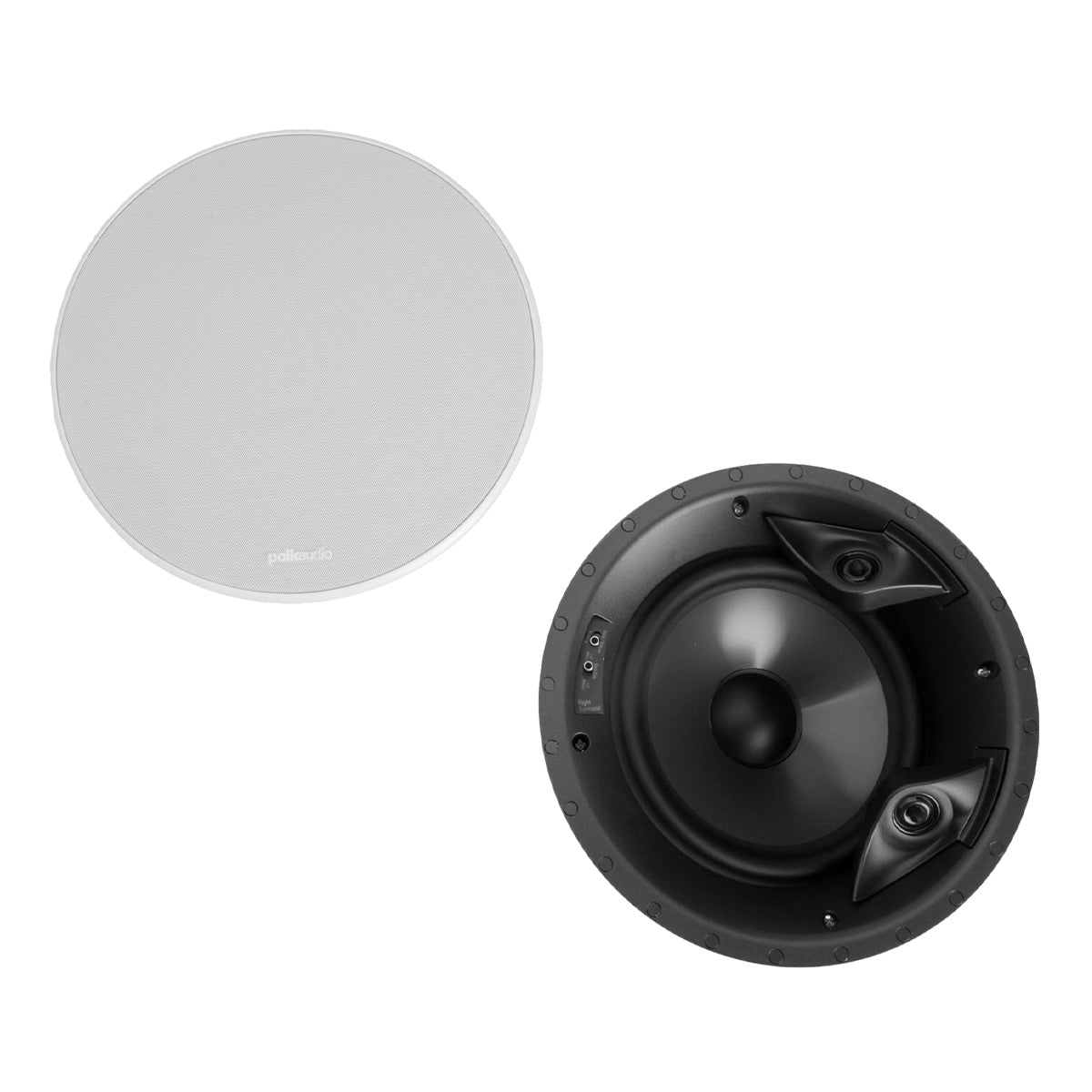 Polk Audio 80F/X-LS Vanishing 8" In Ceiling Speaker Pair with 14 Gauge Speaker Wire - 50 Feet