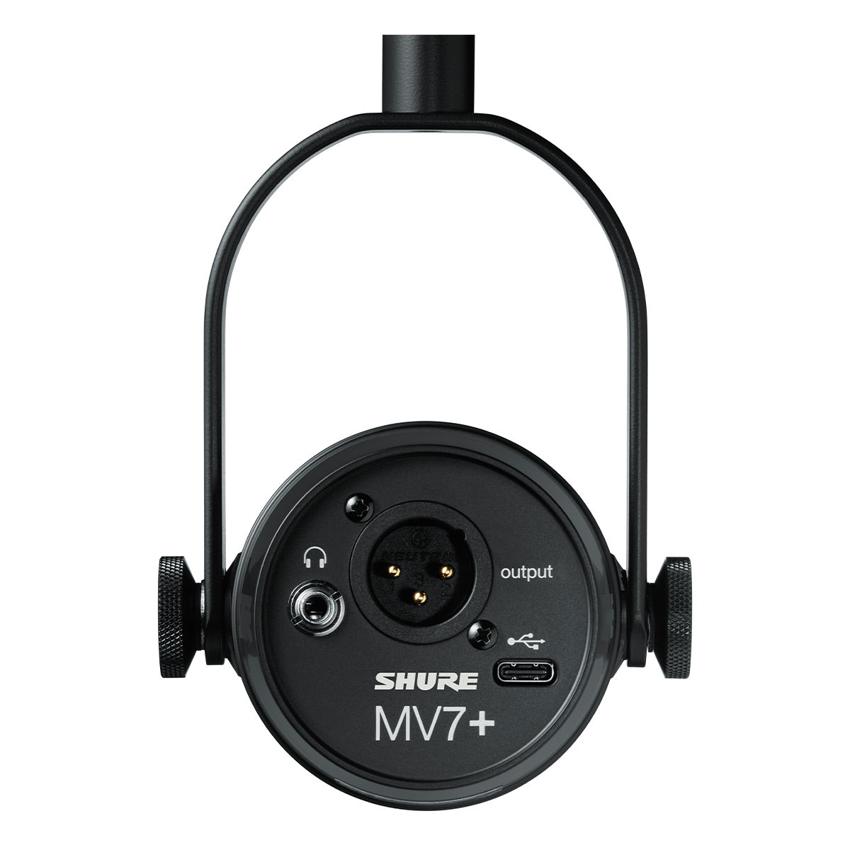 Shure MV7+ Hybrid Output USB-C & XLR Podcast Microphone (Black)