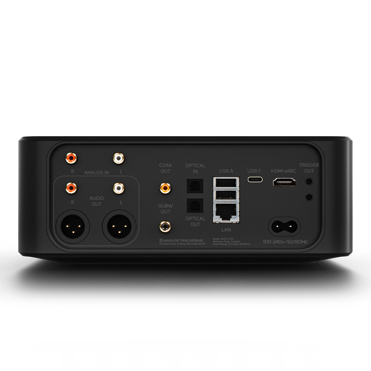 Bluesound Node Icon Wireless Music Streamer with RC1 Remote (Black)