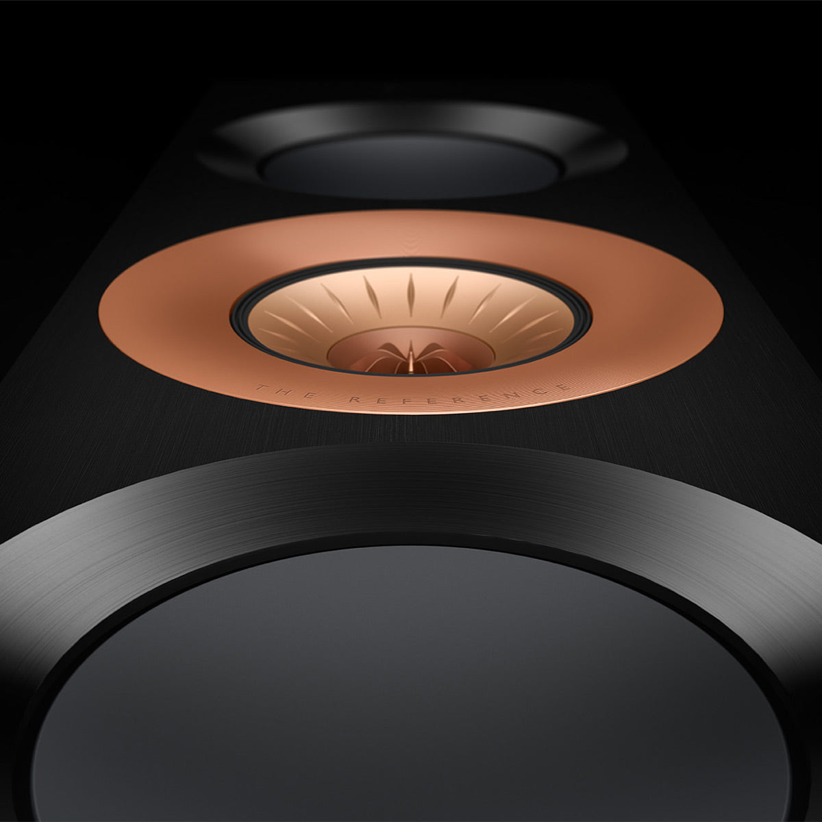KEF Reference 3 Meta Floorstanding Speaker - Pair (High-Gloss Black/Copper)