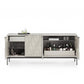 BDI Mesa 7639 4-Door Credenza (Stone with Carbon Base)