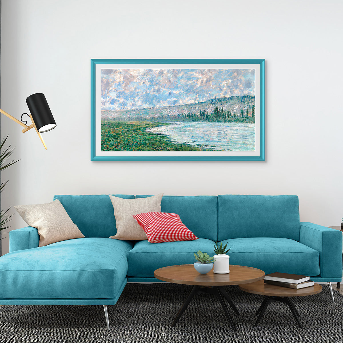 Deco TV Frames 50" Alloy Prismatic Frame for Samsung The Frame TV 2021-2024 (Turquoise)