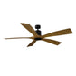 Modern Forms Aviator Smart Ceiling Fan - 70" (Matte Black/Distressed Koa)