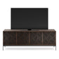 BDI Elements 8709 Weave Media Cabinet with Console Base (Toasted Oak)