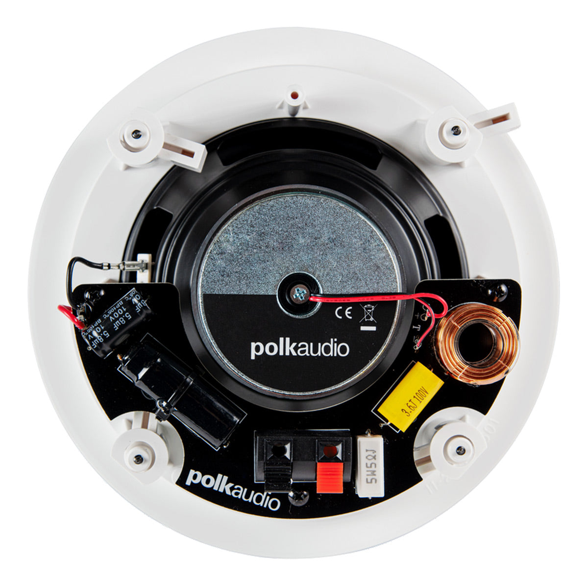Polk Audio RC80i 8" In Ceiling 2 Way Speakers Pair with 14 Gauge Speaker Wire - 50 Feet