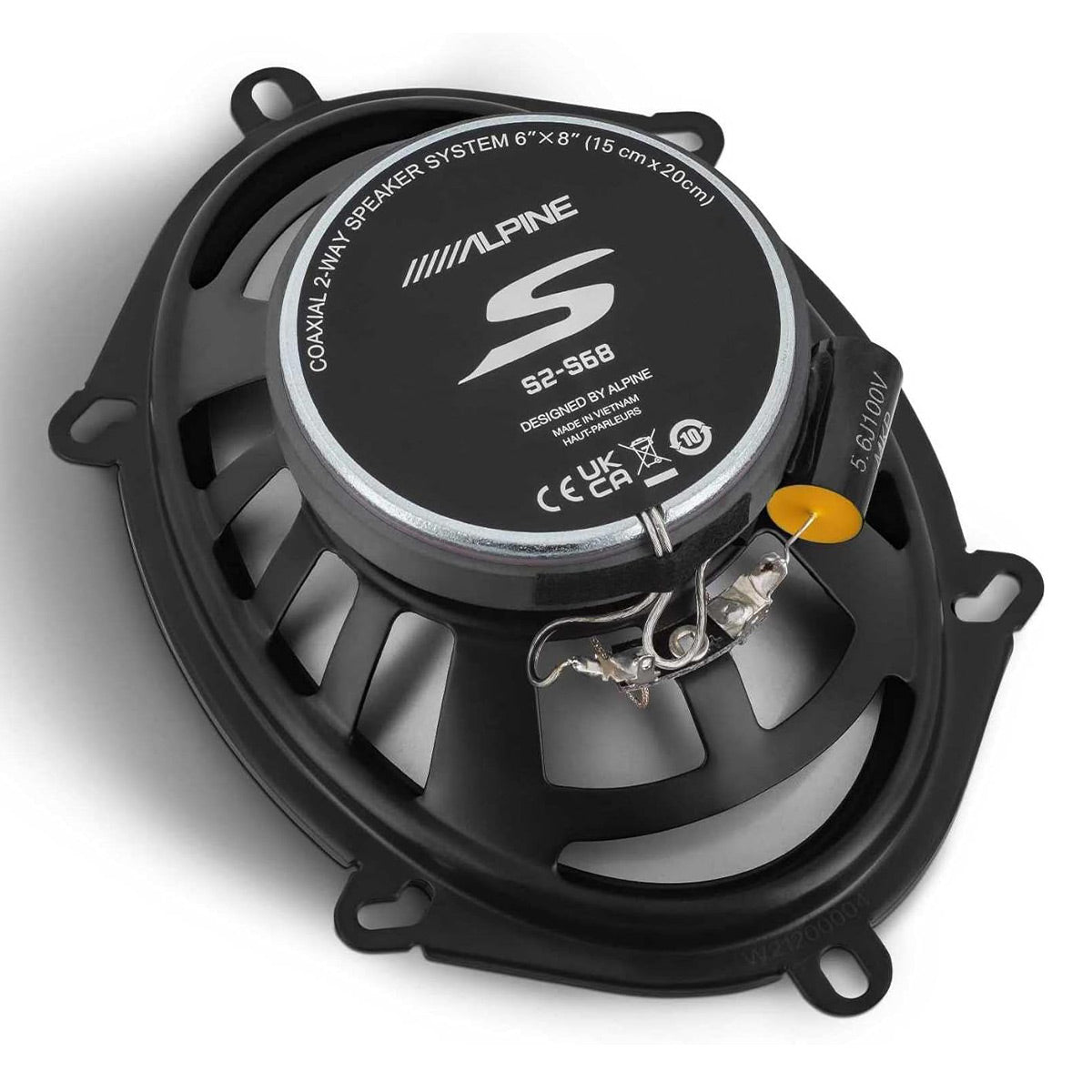Alpine S2-S68 S-Series 6x8" Coaxial Speakers - Pair