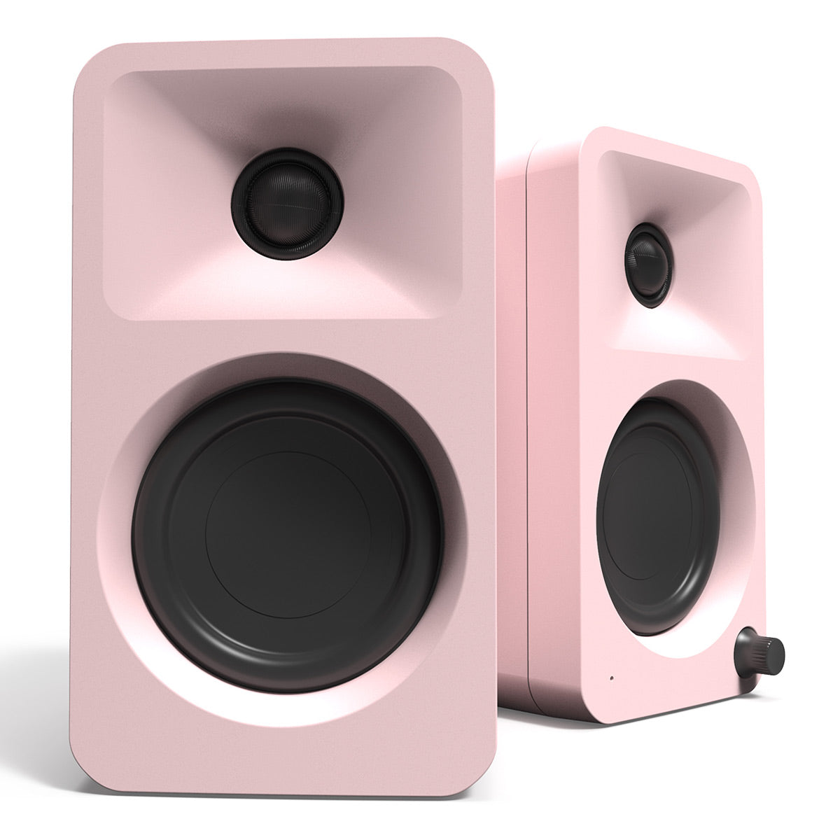 Kanto ORA Bluetooth Speakers Bundle with AudioQuest Jack Russell Subwoofer Cable - 4m (Pink)