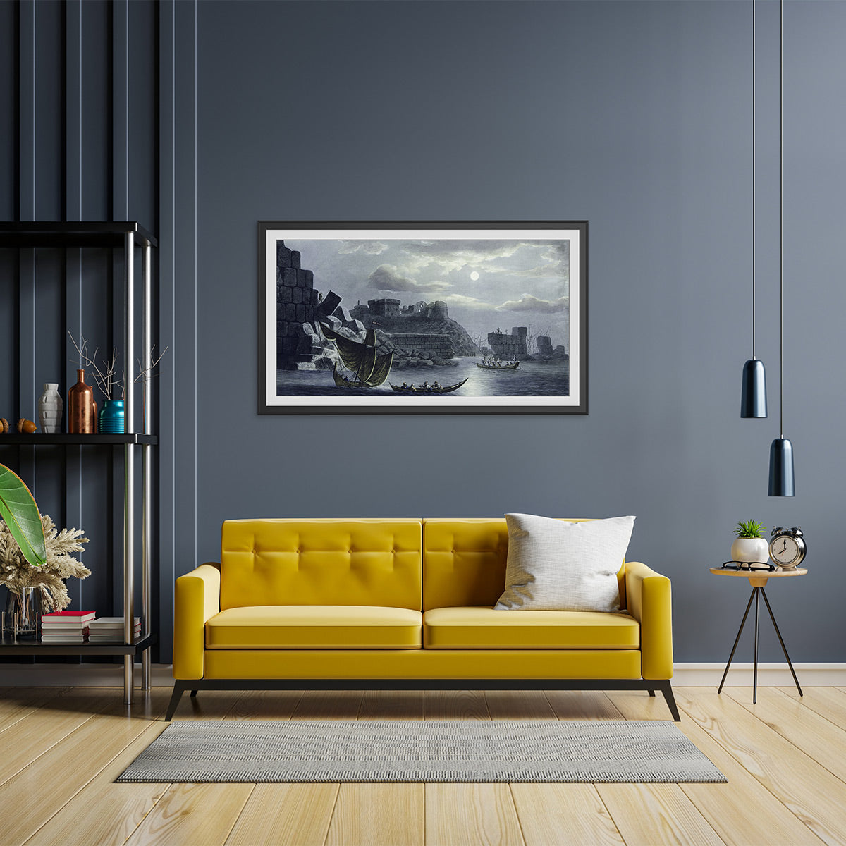 Deco TV Frames 43" Alloy Scoop Frame for Samsung The Frame TV 2021-2025 (Anodized Black)