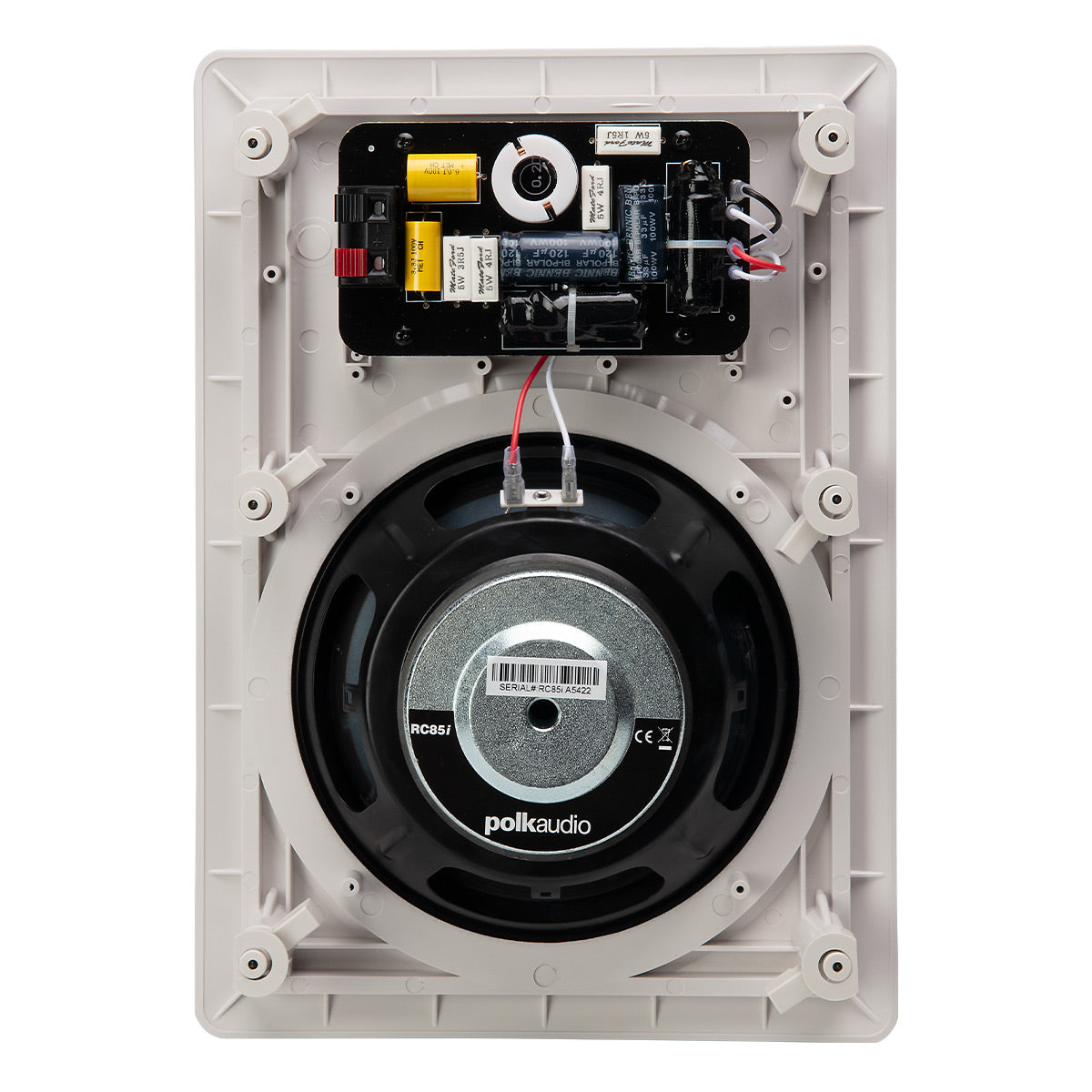 Polk Audio RC85i 2 Way In Wall Speakers - 4 Pack (White)