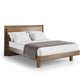 BDI KAVA Bedroom 9617 Queen Bed Frame with Built-In LEDs (Walnut)