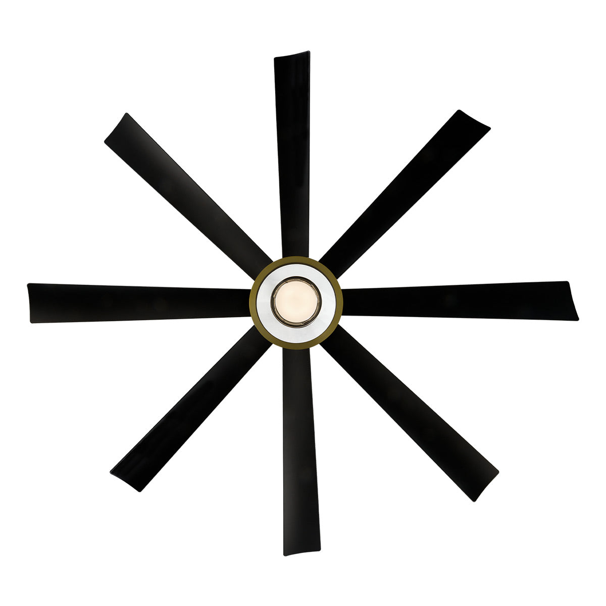 Modern Forms Aura Smart Ceiling Fan - 72" (Soft Brass/Matte Black)