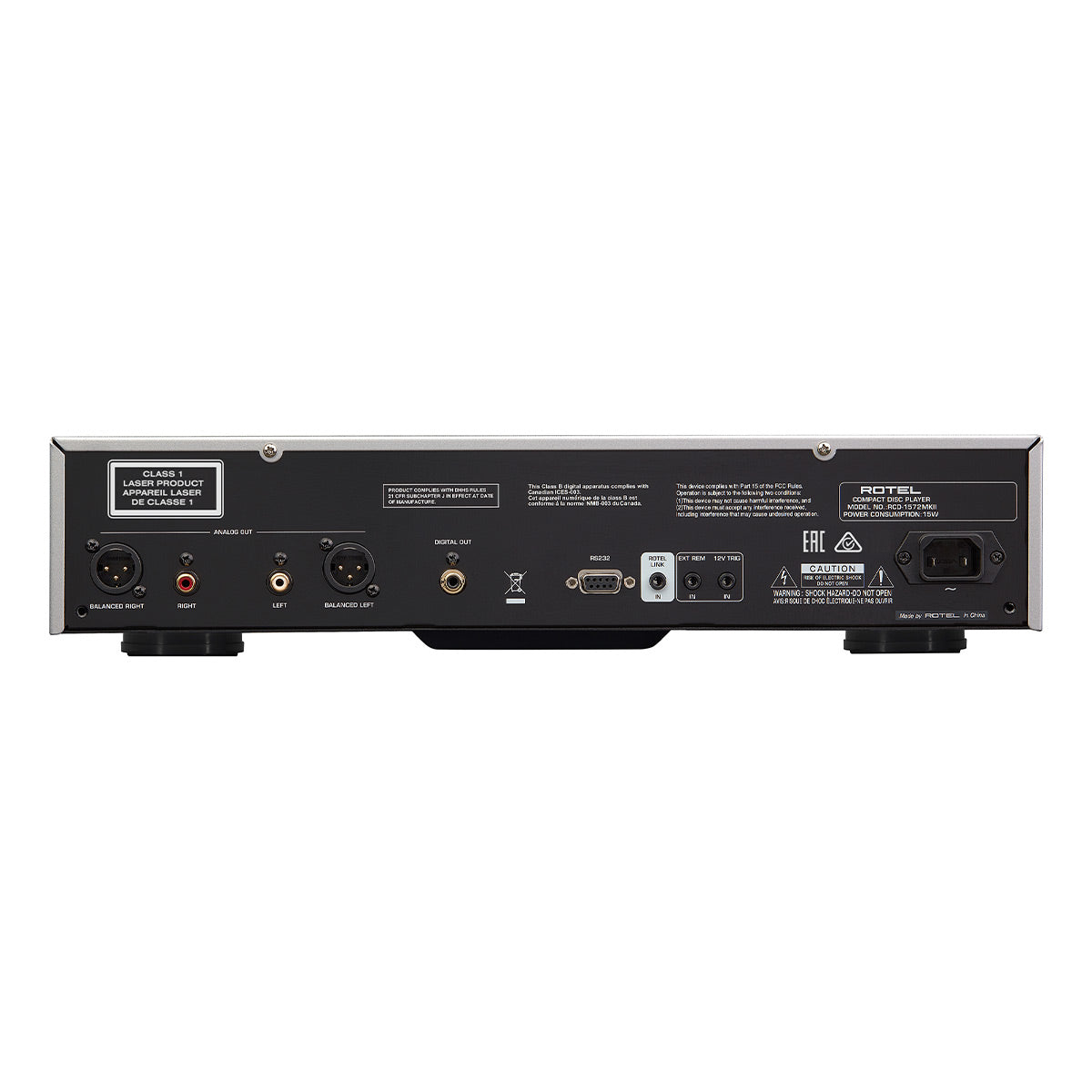 Rotel RCD-1572MKII CD Player & DAC (Silver)