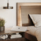 BDI KAVA Bedroom 9617 Queen Bed Frame with Built-In LEDs (Walnut)