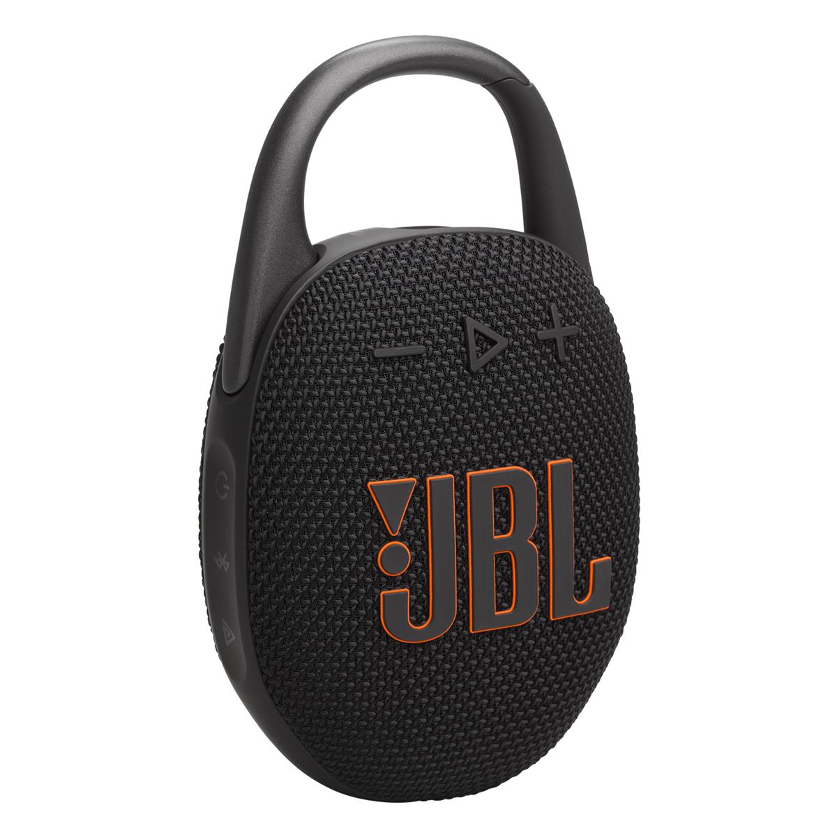JBL Clip 5 Bluetooth Portable Speaker Bundle with EasySing Mic Mini (Black)