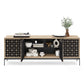 BDI Elements 8709 Constellation Media Cabinet with Console Base (Washed Oak)
