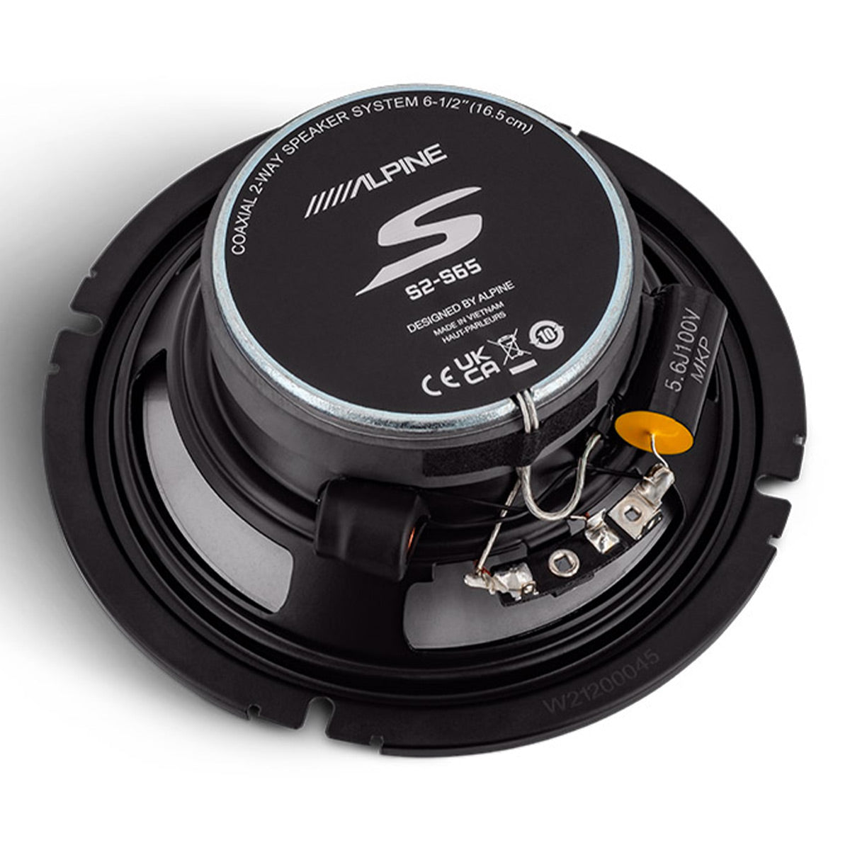 Alpine S2-S65 S-Series 6.5" 2-Way Coaxial Speakers - Pair