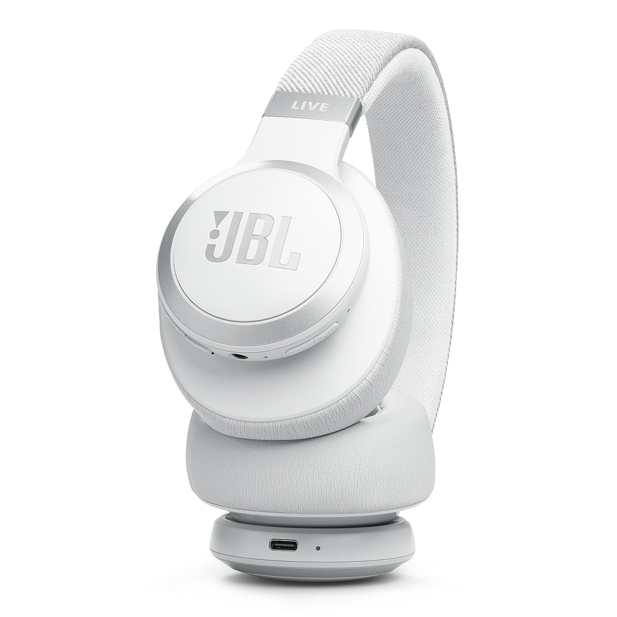 JBL Live 770NC Wireless Over Ear Noise Cancelling Headphone Bundle with gSport Case (White)