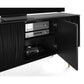 BDI Tanami 7109 4-Door Storage Credenza (Satin Black with Brass Base)
