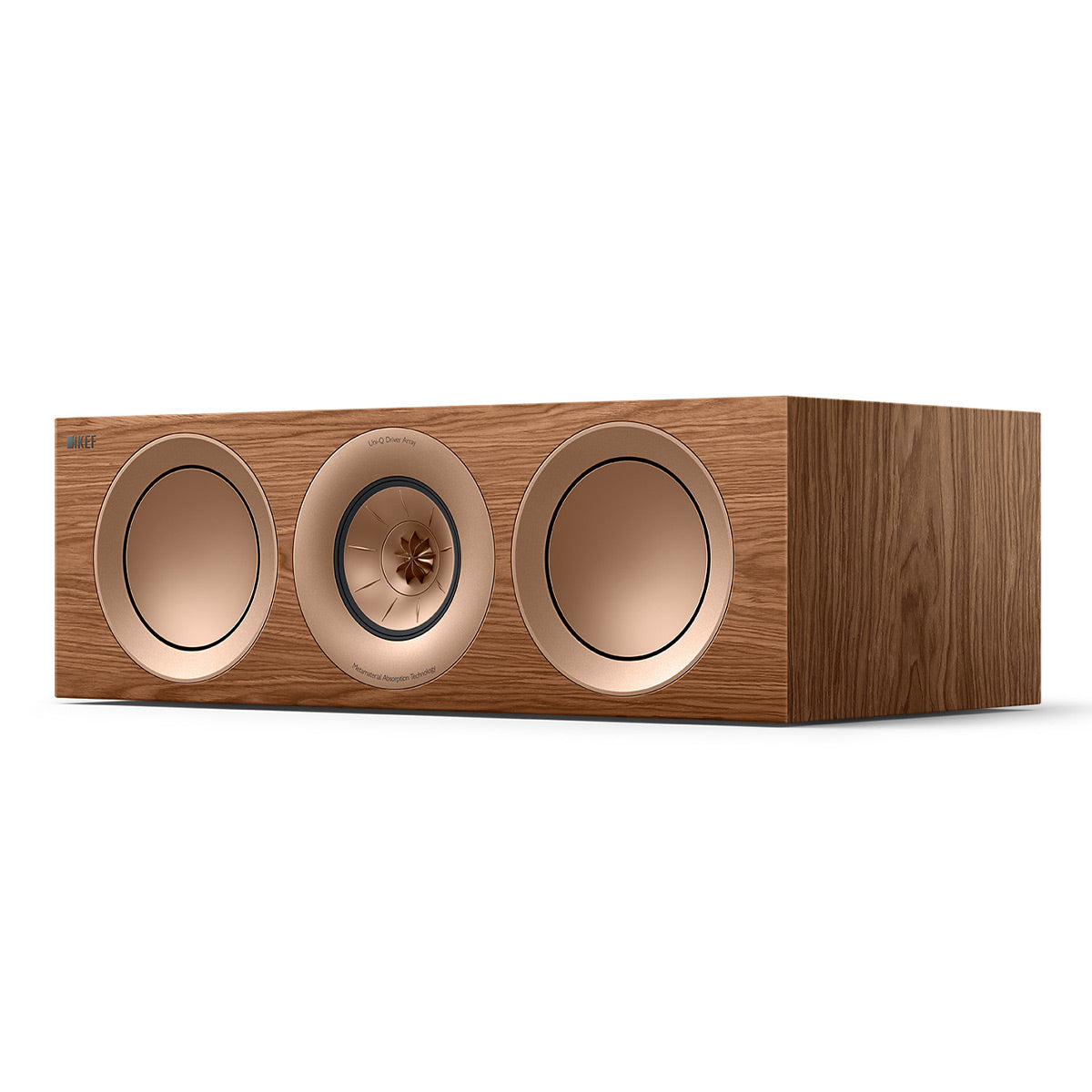 KEF R6 Meta Center Channel Speaker (Walnut)