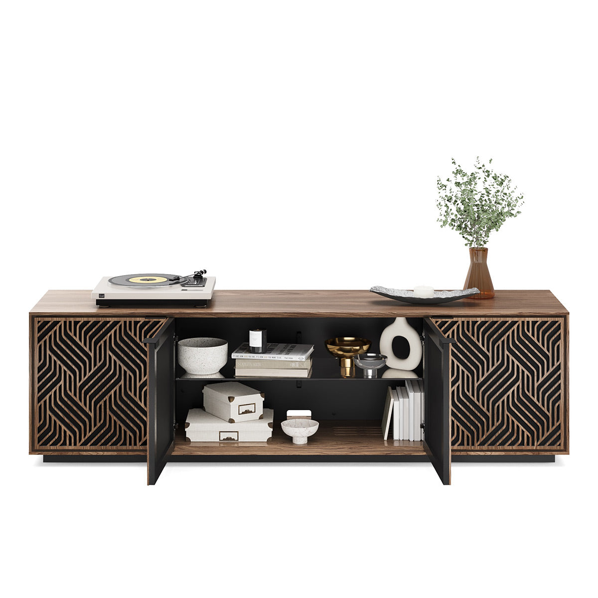 BDI Elements 8703 Weave Media Cabinet (Natural Walnut)