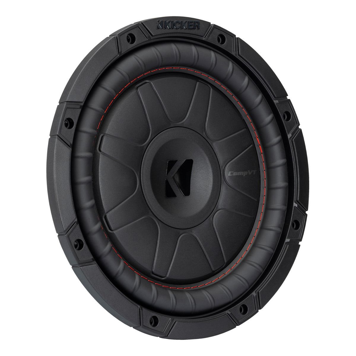 Kicker 52CVT102 10" CompVT Slim 2-Ohm Subwoofer